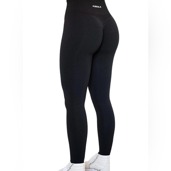 Aurora Seamless scrunch leggings tummy control Black XL - Picture 1 of 9